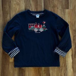 Janie & Jack Boys’ Lined Train LS Tee